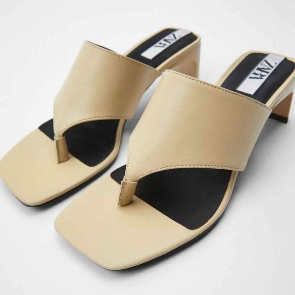 Zara leather sandals